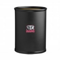 Collegiate Logo Oval Metal Fire Retardant 13 Qt. Wastebasket - Alabama